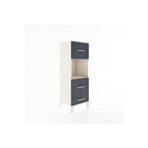 Hyperion Dolap Tek Raflı 3 Çekmeceli 44x44x134 Aytaşı-antrasit