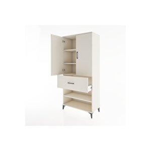 Hyperion Dolap 4 Raflı Tek Çekmeceli 2 Kapaklı 88x44x195 Aytaşı-aytaşı