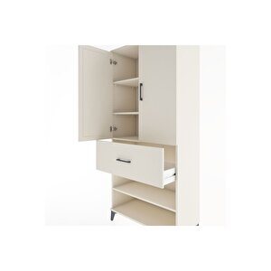 Hyperion Dolap 4 Raflı Tek Çekmeceli 2 Kapaklı 88x44x195 Aytaşı-aytaşı