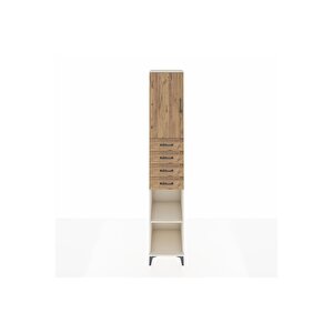 Hyperion Dolap 4 Raflı 4 Çekmeceli Tek Kapaklı 44x44x243 Aytaşı-çam