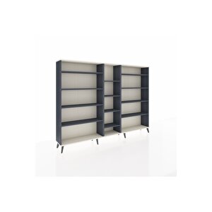 Arges Dolap 11 Raflı  220x30x163 Antrasit-aytaşı/antrasit