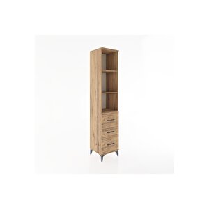 Hyperion Dolap 3 Raflı 3 Çekmeceli 44x44x221 Çam-çam
