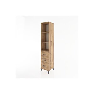 Hyperion Dolap 3 Raflı 3 Çekmeceli 44x44x221 Çam-çam