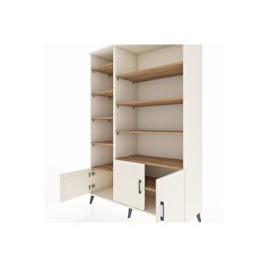 Hyperion Dolap 10 Raflı 3 Kapaklı 132x44x195 Aytaşı-aytaşı/çam