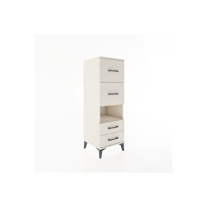 Hyperion Dolap Tek Raflı 4 Çekmeceli 44x44x134 Aytaşı-aytaşı