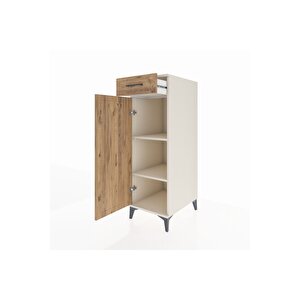 Kronos Dolap 2 Raflı Tek Çekmeceli Tek Kapaklı 44x59x134 Aytaşı-çam