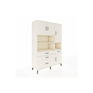 Hyperion Gardrop 9 Raflı 4 Çekmeceli 4 Kapaklı 132x44x195 Aytaşı-aytaşı