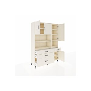 Hyperion Gardrop 9 Raflı 4 Çekmeceli 4 Kapaklı 132x44x195 Aytaşı-aytaşı