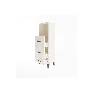 Arges Dolap Tek Raflı 3 Çekmeceli 44x30x134 Aytaşı-aytaşı