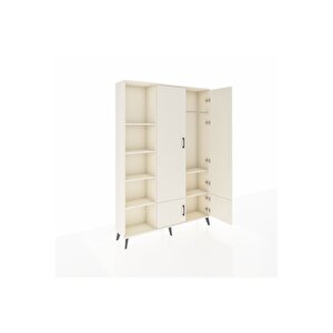 Arges Gardrop 6 Raflı 4 Kapaklı Tek Askılı 132x30x195 Aytaşı-aytaşı