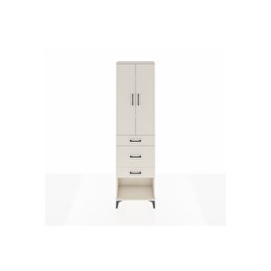 Arges Dolap 3 Raflı 3 Çekmeceli 2 Kapaklı 60x30x221 Aytaşı-aytaşı