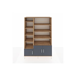 Hyperion Dolap 10 Raflı 3 Kapaklı 132x44x195 Çam-antrasit/çam