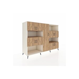 Kronos Dolap 10 Raflı 9 Kapaklı 220x59x163 Aytaşı-çam