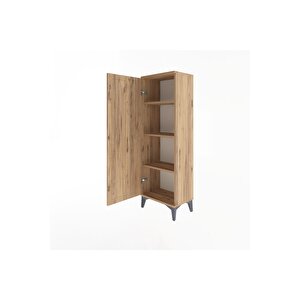 Arges Dolap 3 Raflı Tek Kapaklı 44x30x134 Çam-çam