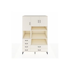 Kronos Dolap 9 Raflı 6 Çekmeceli 3 Kapaklı 132x59x195 Aytaşı-aytaşı/aytaşı