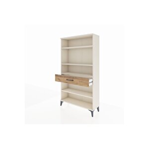 Arges Dolap 4 Raflı Tek Çekmeceli 88x30x163 Aytaşı-çam