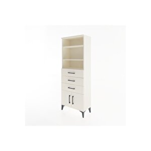 Arges Dolap 3 Raflı 3 Çekmeceli 2 Kapaklı 60x30x163 Aytaşı-aytaşı