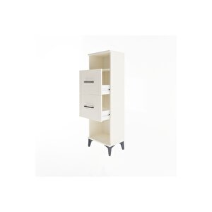 Arges Dolap Tek Raflı 2 Çekmeceli 44x30x134 Aytaşı-aytaşı