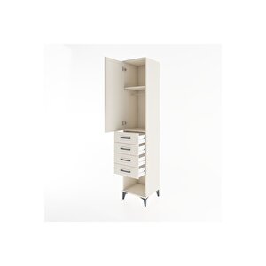 Hyperion Dolap 2 Raflı 4 Çekmeceli Tek Askılı 44x44x221 Aytaşı-aytaşı