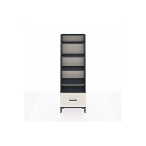 Arges Dolap 5 Raflı Tek Çekmeceli 60x30x182 Antrasit-aytaşı