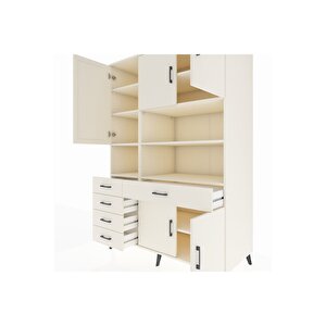 Kronos Dolap 9 Raflı 5 Çekmeceli 5 Kapaklı 132x59x195 Aytaşı-aytaşı/aytaşı