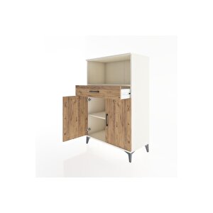 Hyperion Dolap 2 Raflı Tek Çekmeceli 2 Kapaklı 88x44x134 Aytaşı-çam