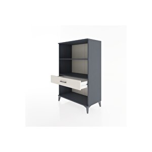 Hyperion Dolap 2 Raflı Tek Çekmeceli 88x44x134 Antrasit-aytaşı