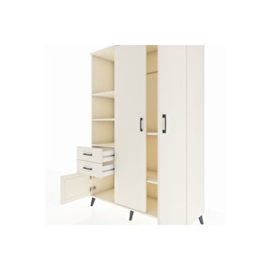 Hyperion Gardrop 5 Raflı 2 Çekmeceli Tek Askılı 132x44x195 Aytaşı-aytaşı