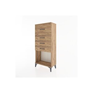 Hyperion Dolap 4 Çekmeceli 60x44x134 Çam-çam