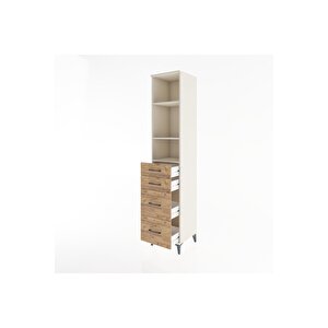 Hyperion Dolap 3 Raflı 4 Çekmeceli 44x44x221 Aytaşı-çam