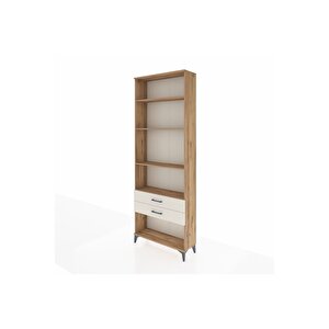 Arges Dolap 4 Raflı 2 Çekmeceli 88x30x243 Çam-aytaşı