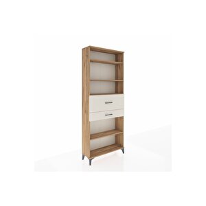 Arges Dolap 4 Raflı 2 Çekmeceli 88x30x221 Çam-aytaşı