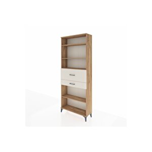 Arges Dolap 4 Raflı 2 Çekmeceli 88x30x221 Çam-aytaşı