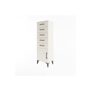 Arges Dolap 5 Çekmeceli Tek Kapaklı 44x30x134 Aytaşı-aytaşı