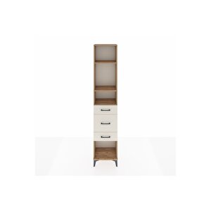 Arges Dolap 3 Raflı 3 Çekmeceli 44x30x221 Çam-aytaşı