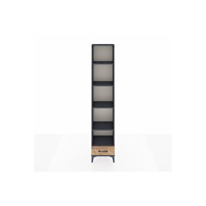 Arges Dolap 5 Raflı Tek Çekmeceli 44x30x221 Antrasit-çam