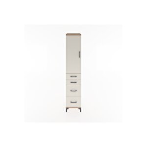 Hyperion Dolap 2 Raflı 4 Çekmeceli Tek Askılı 44x44x221 Çam-aytaşı