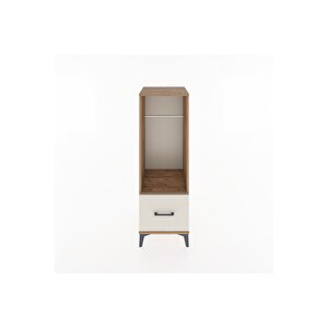 Hyperion Dolap Tek Raflı Tek Çekmeceli Tek Askılı 44x44x134 Çam-aytaşı