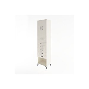 Hyperion Dolap 2 Raflı 6 Çekmeceli 2 Kapaklı 60x44x243 Aytaşı-aytaşı