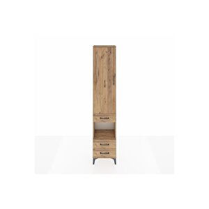 Arges Dolap 3 Raflı 3 Çekmeceli Tek Askılı 44x30x221 Çam-çam