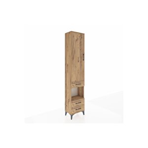 Arges Dolap 3 Raflı 3 Çekmeceli Tek Askılı 44x30x221 Çam-çam