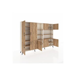 Arges Dolap 14 Raflı 9 Kapaklı 220x30x163 Aytaşı-çam