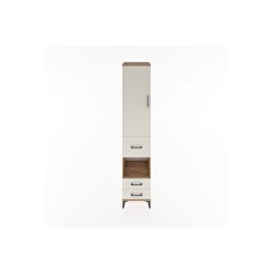 Hyperion Dolap 3 Raflı 3 Çekmeceli Tek Askılı 44x44x221 Çam-aytaşı