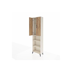 Arges Dolap 3 Raflı 2 Kapaklı Tek Askılı 60x30x221 Aytaşı-çam