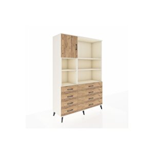 Hyperion Gardrop 7 Raflı 8 Çekmeceli Tek Kapaklı  132x44x195 Aytaşı-çam