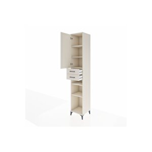 Hyperion Dolap 5 Raflı 2 Çekmeceli Tek Kapaklı 44x44x243 Aytaşı-aytaşı