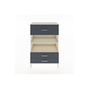 Hyperion Dolap 2 Raflı 3 Çekmeceli 88x44x134 Aytaşı-antrasit