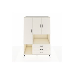 Kronos Dolap 6 Raflı 3 Çekmeceli 3 Kapaklı 132x59x195 Aytaşı-aytaşı/aytaşı