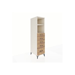 Kronos Dolap 2 Raflı 5 Çekmeceli 44x59x182 Aytaşı-çam