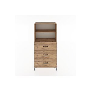Hyperion Dolap 2 Raflı 3 Çekmeceli 88x44x182 Çam-çam
